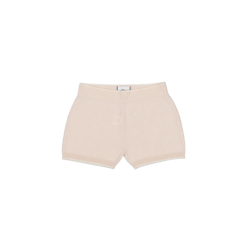 VS40 beige color cashmere shorts